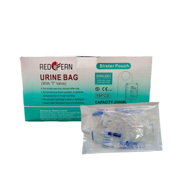 Sterile Urine Bag (with T valve) Blister Pouch